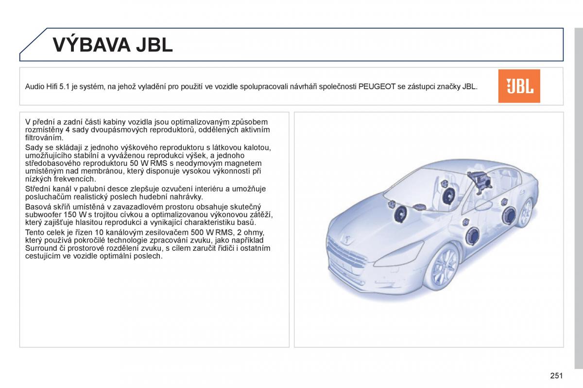 Peugeot 508 navod k obsludze / page 253