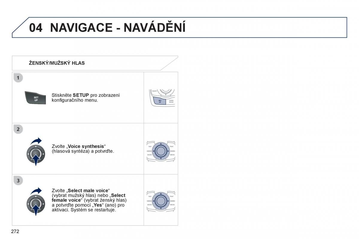 Peugeot 508 navod k obsludze / page 274