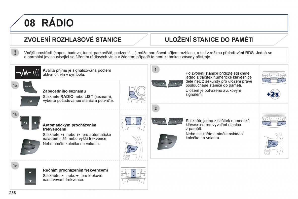 Peugeot 508 navod k obsludze / page 290