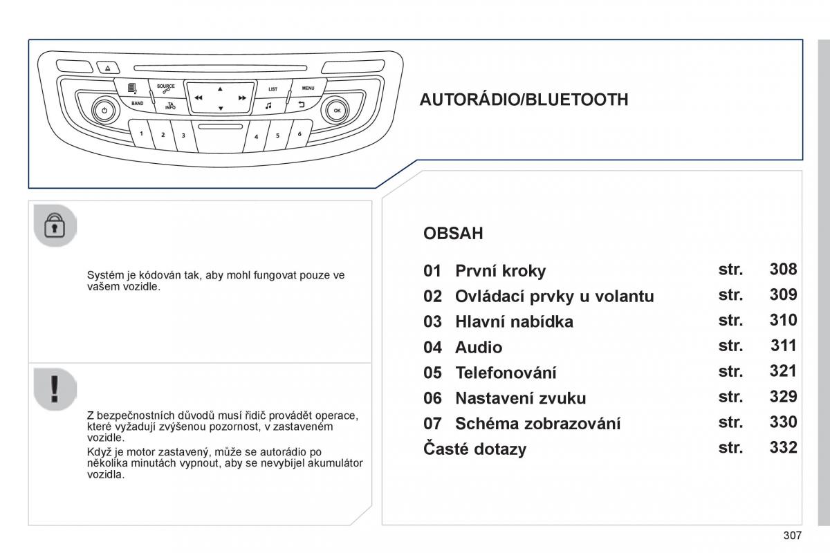 Peugeot 508 navod k obsludze / page 309