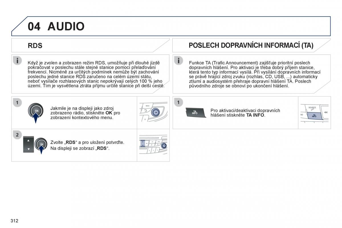 Peugeot 508 navod k obsludze / page 314