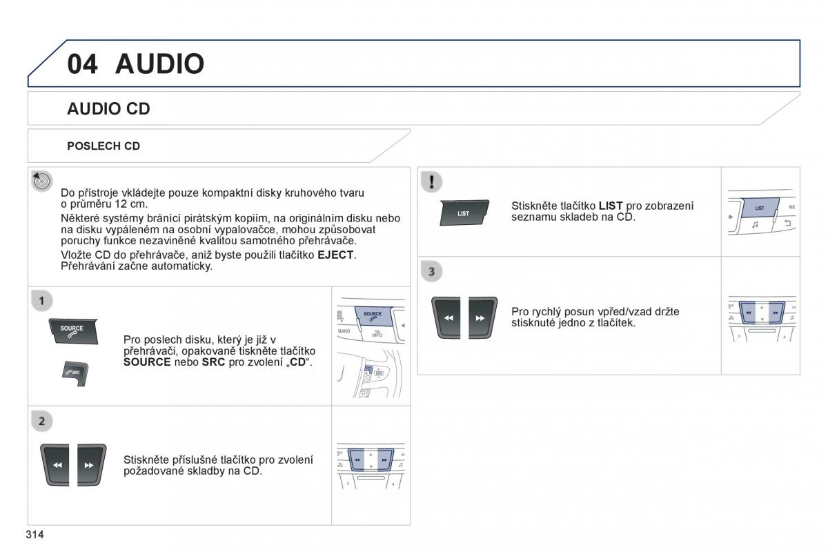 Peugeot 508 navod k obsludze / page 316