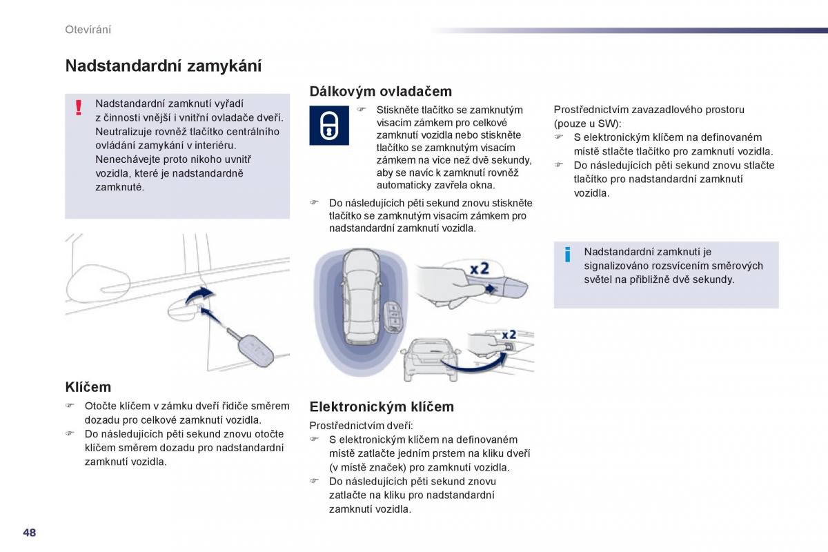 Peugeot 508 navod k obsludze / page 50