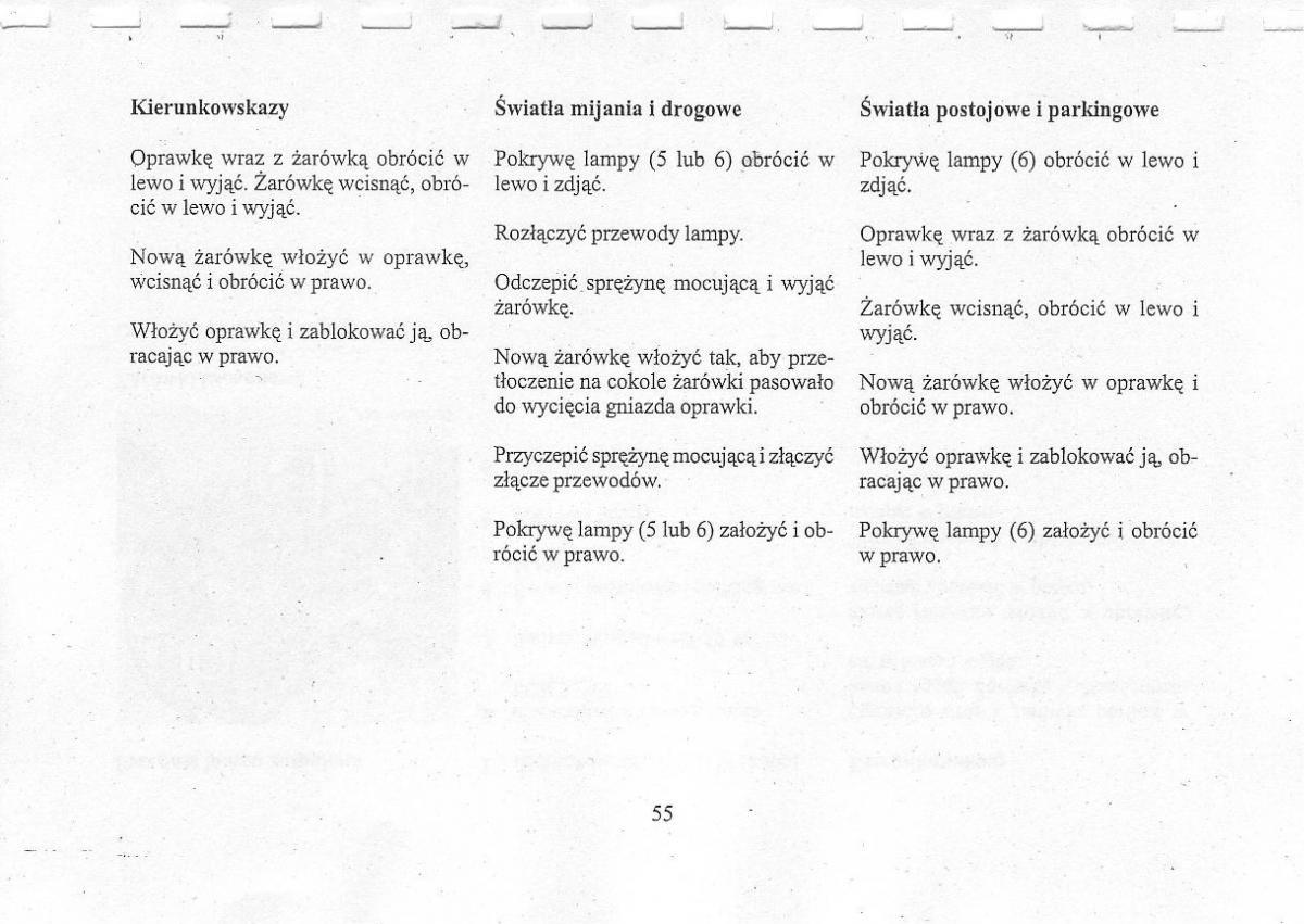 Mercedes Benz CLK W208 instrukcja obslugi / page 57