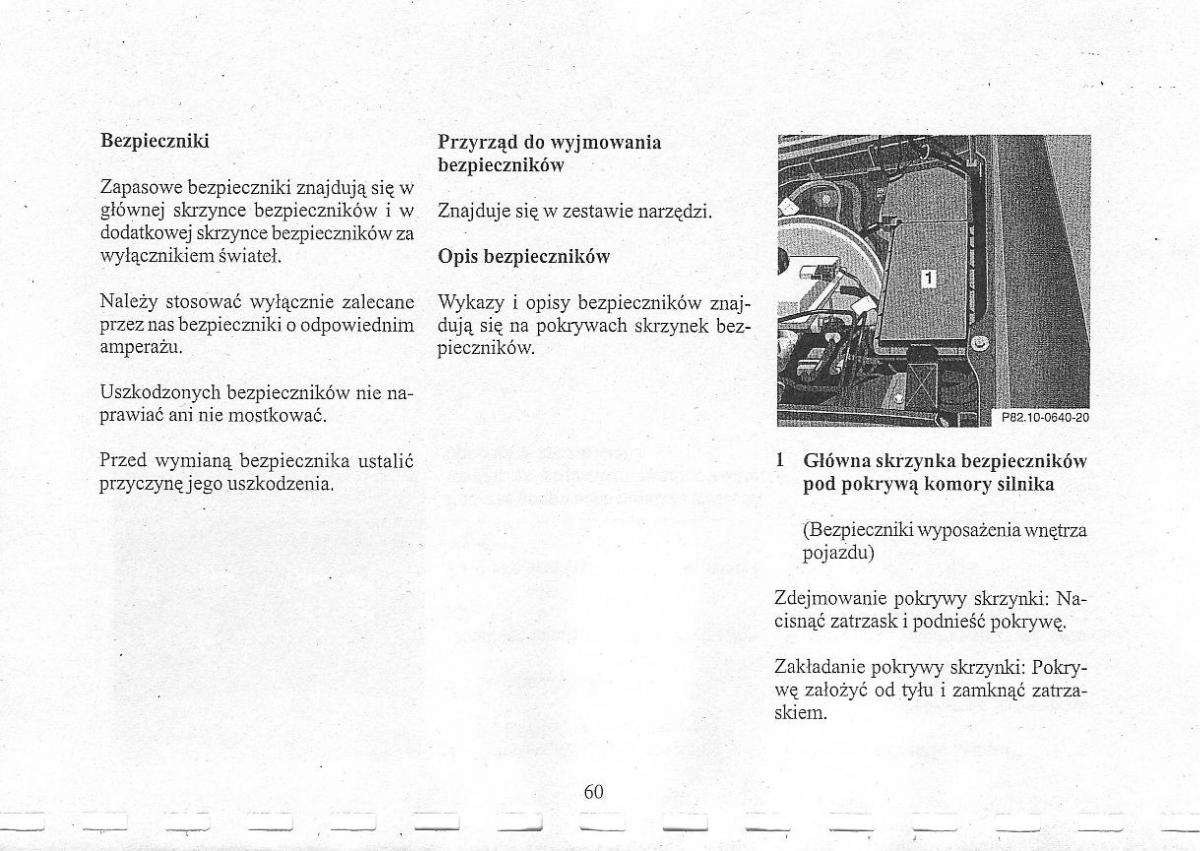 Mercedes Benz CLK W208 instrukcja obslugi / page 62