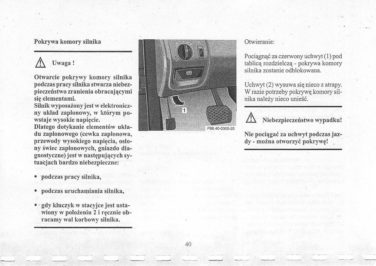 Mercedes Benz CLK W208 instrukcja obslugi / page 42