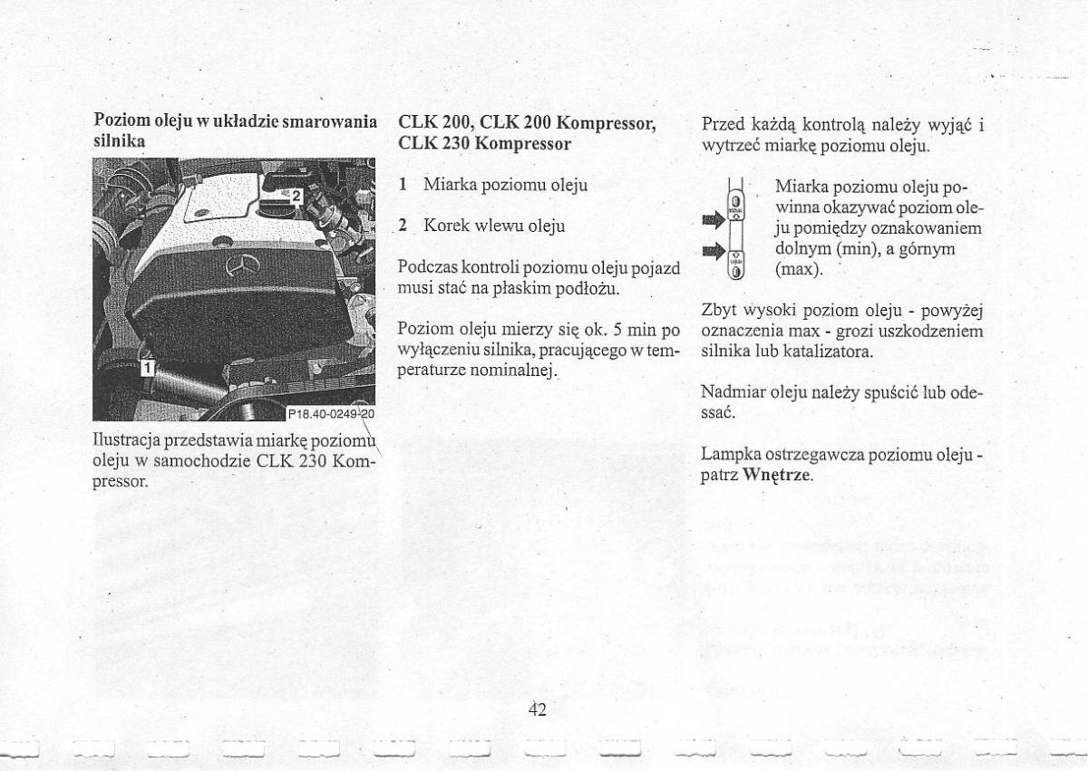 Mercedes Benz CLK W208 instrukcja obslugi / page 44