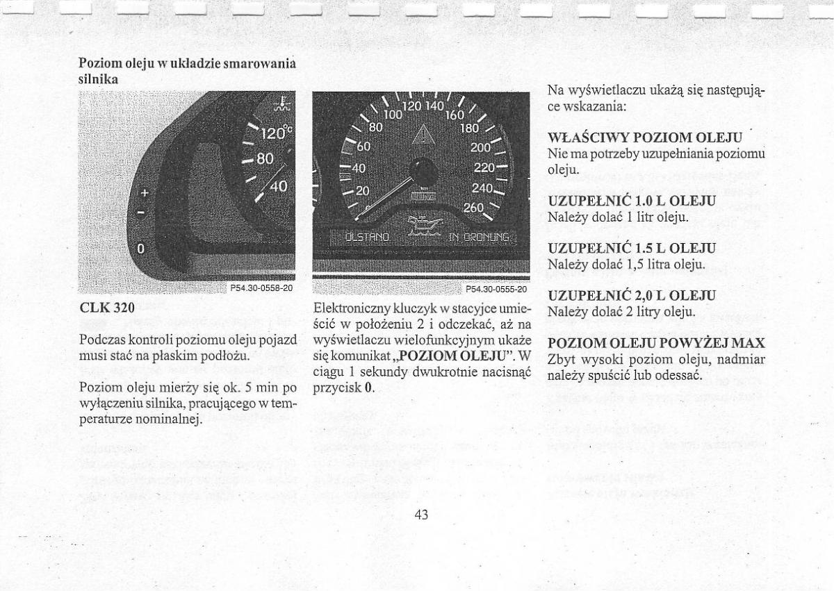 Mercedes Benz CLK W208 instrukcja obslugi / page 45