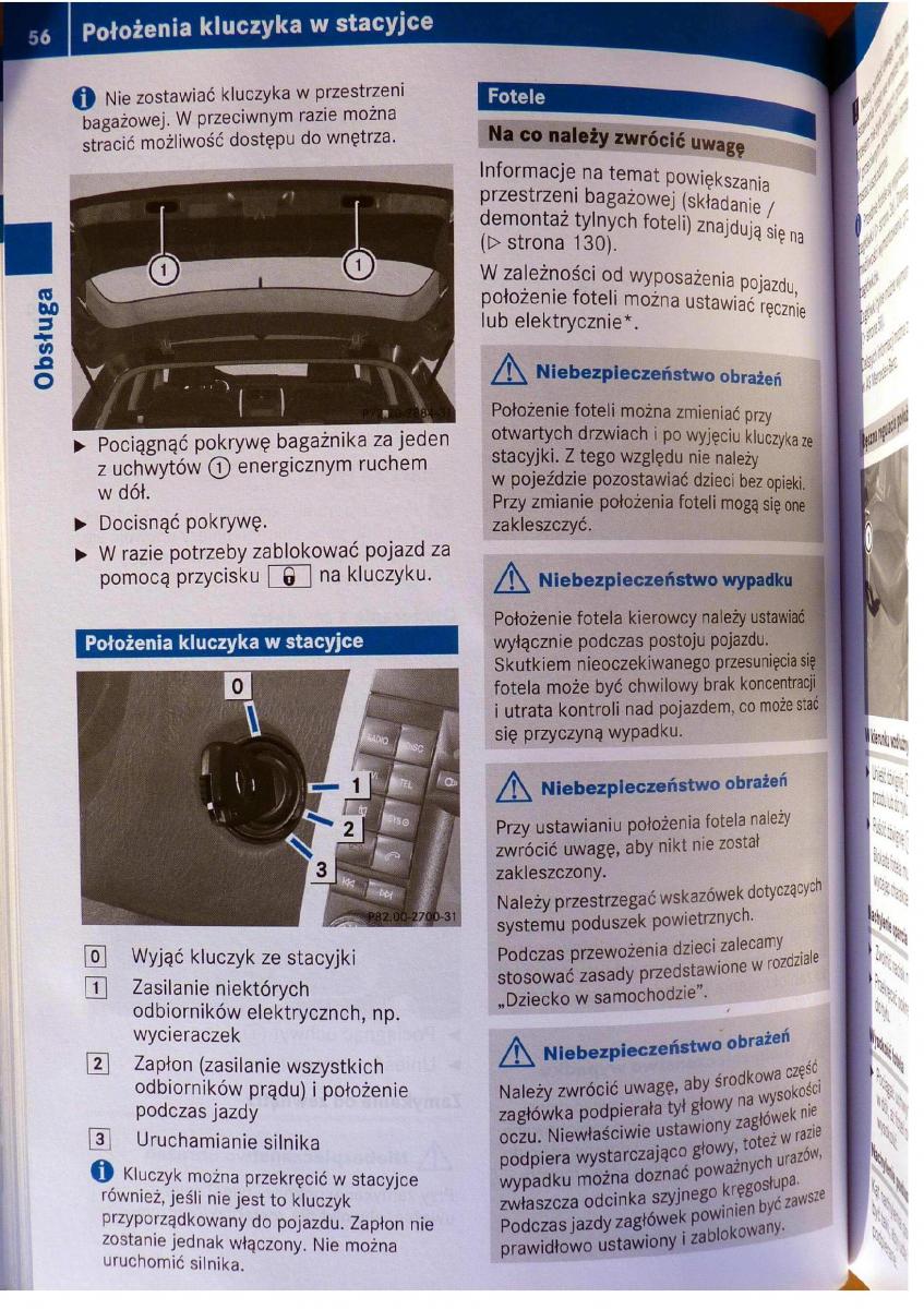 Mercedes Benz B Class W245 instrukcja obslugi / page 57