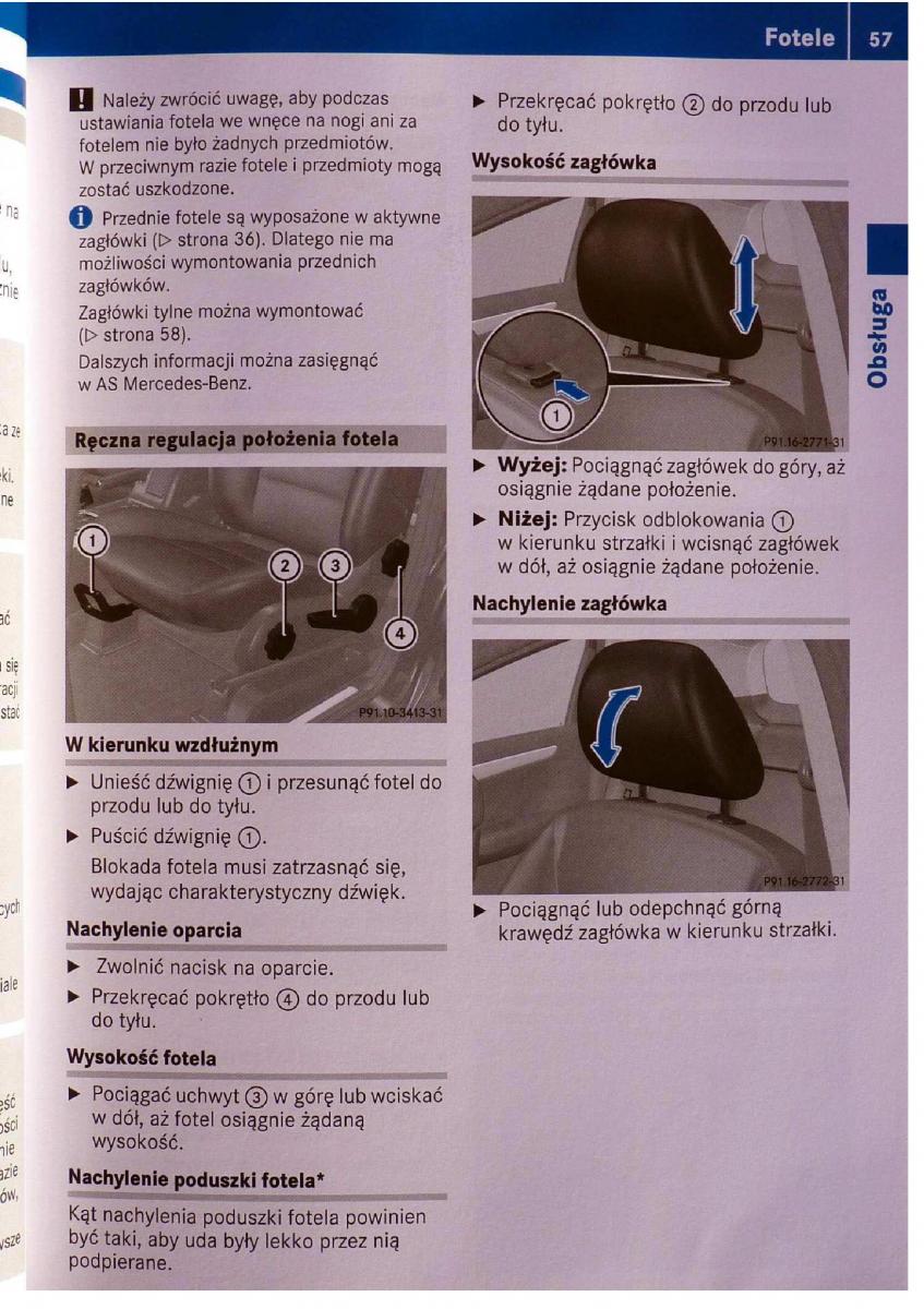 Mercedes Benz B Class W245 instrukcja obslugi / page 58