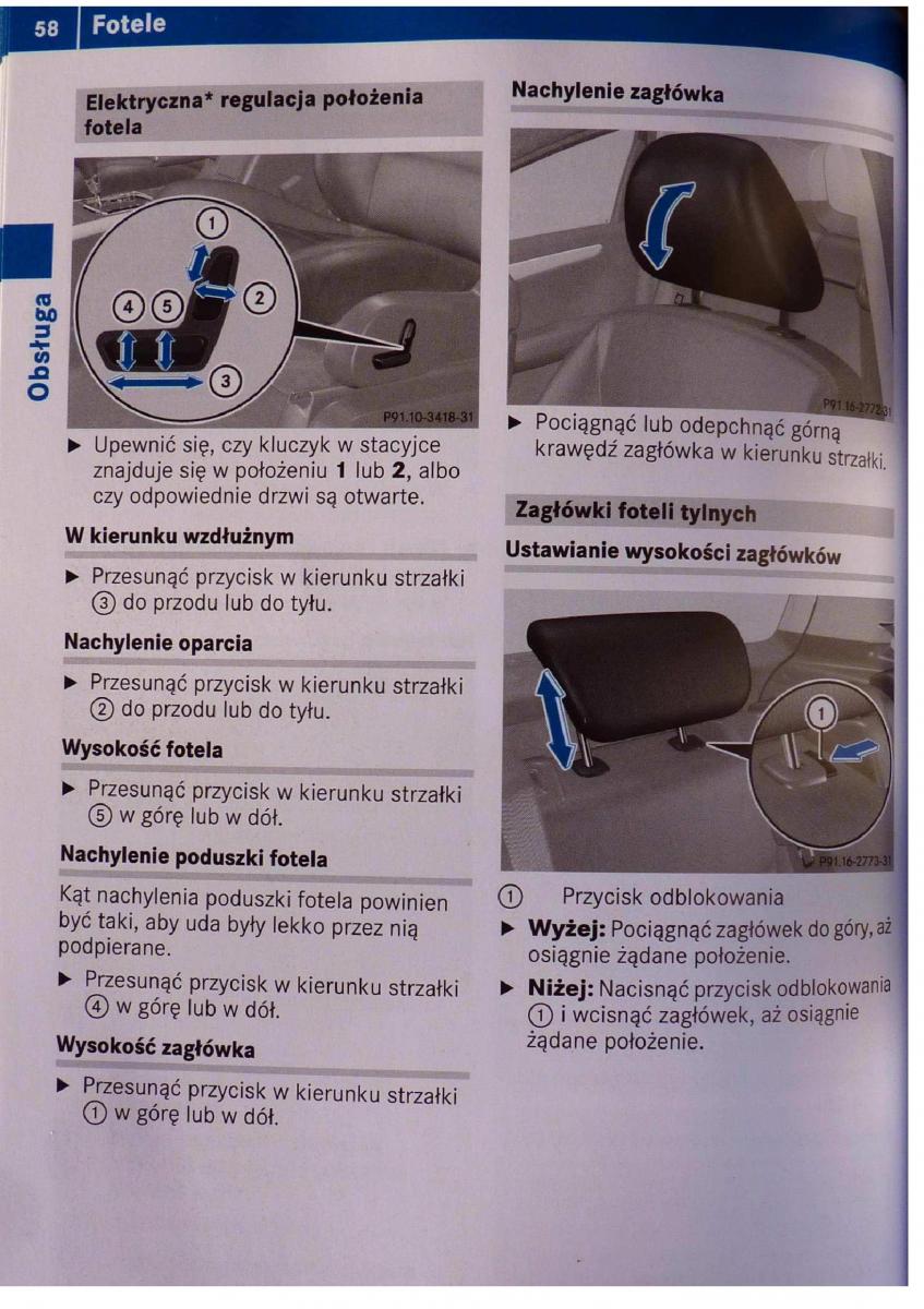 Mercedes Benz B Class W245 instrukcja obslugi / page 59