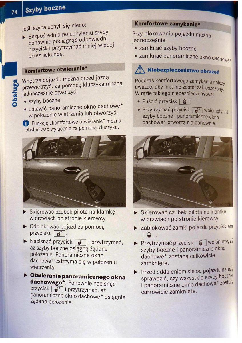 Mercedes Benz B Class W245 instrukcja obslugi / page 75