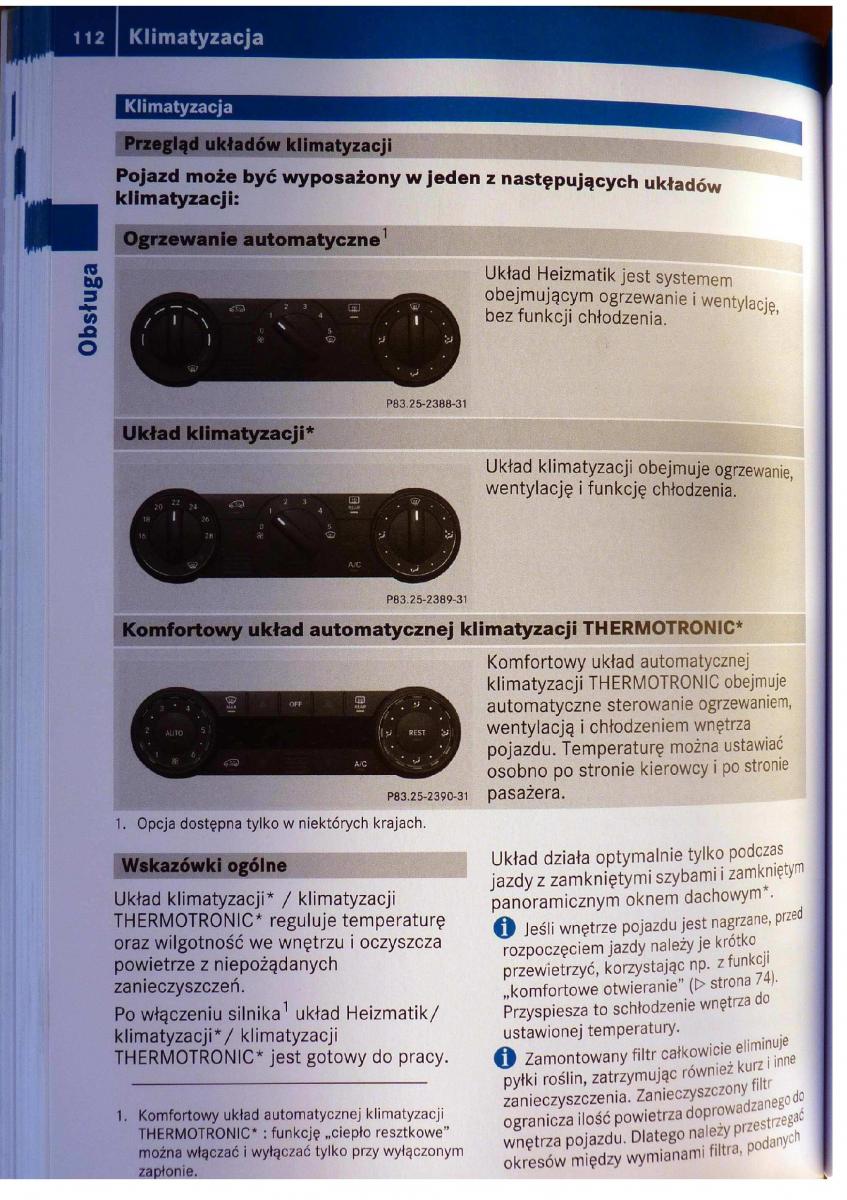 Mercedes Benz B Class W245 instrukcja obslugi / page 113