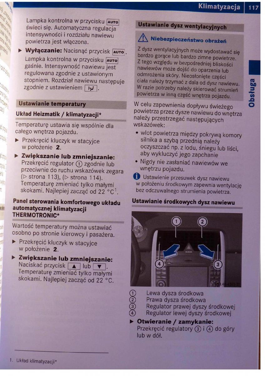 Mercedes Benz B Class W245 instrukcja obslugi / page 118