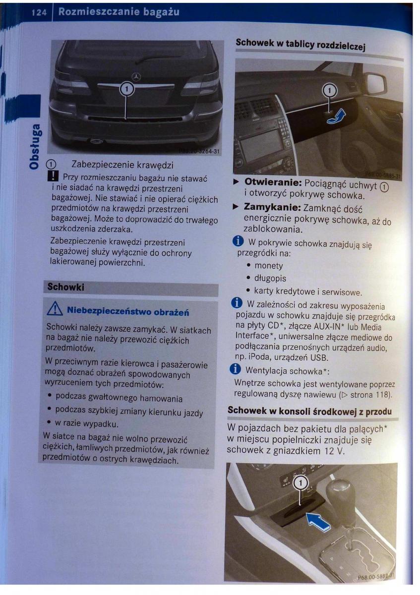 Mercedes Benz B Class W245 instrukcja obslugi / page 125