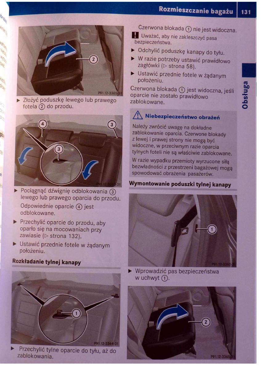 Mercedes Benz B Class W245 instrukcja obslugi / page 132