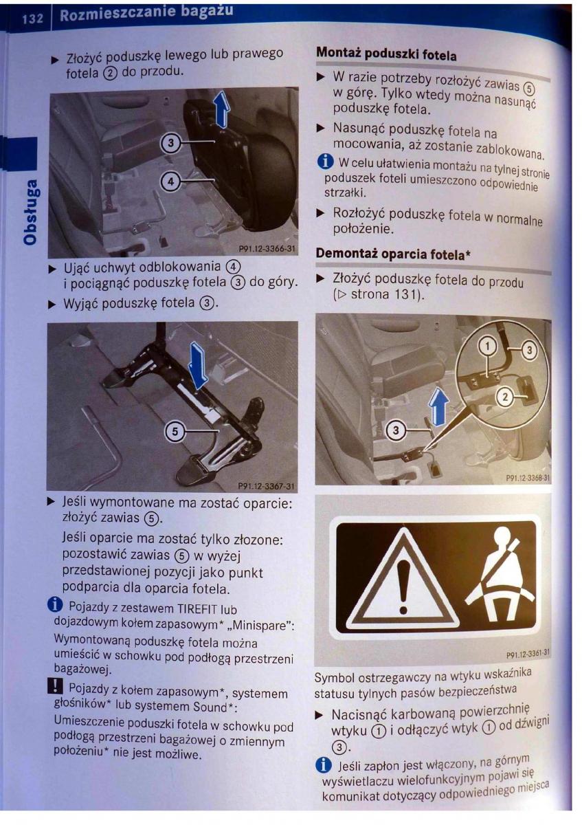 Mercedes Benz B Class W245 instrukcja obslugi / page 133