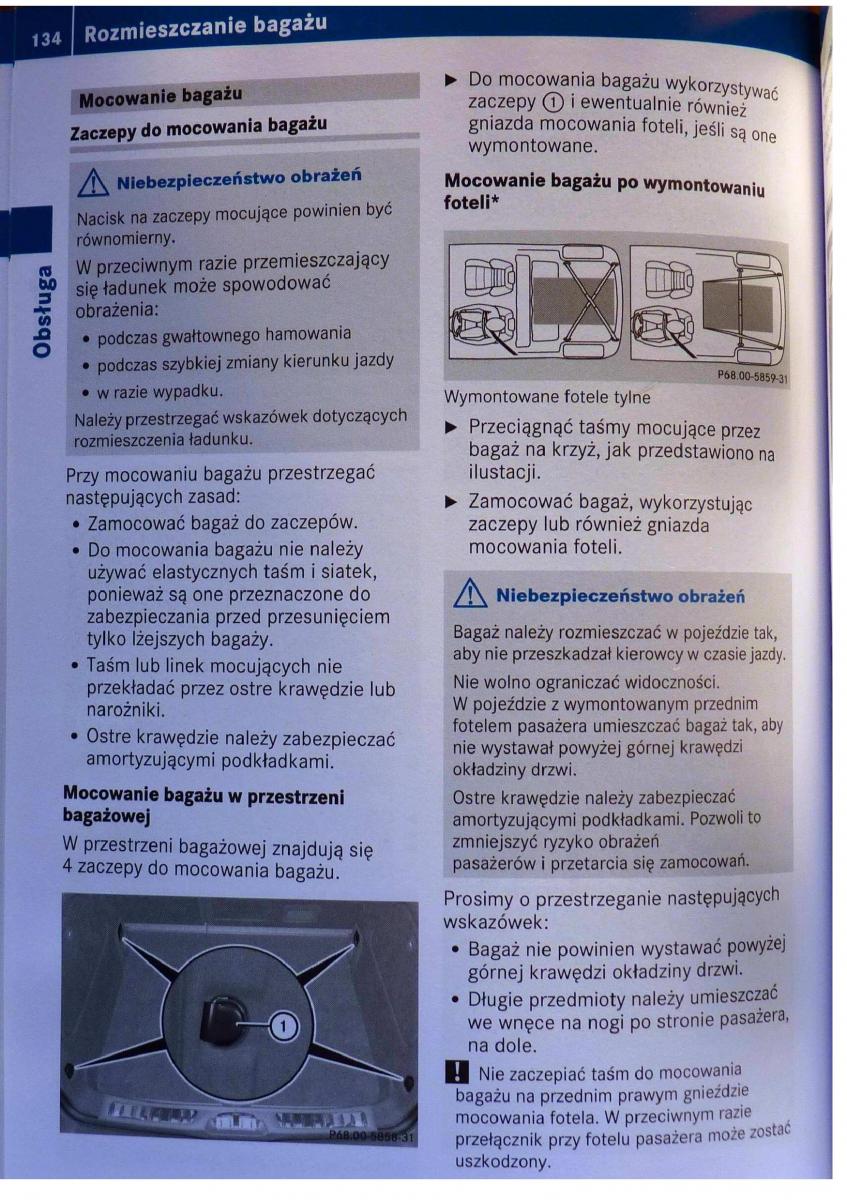 Mercedes Benz B Class W245 instrukcja obslugi / page 135