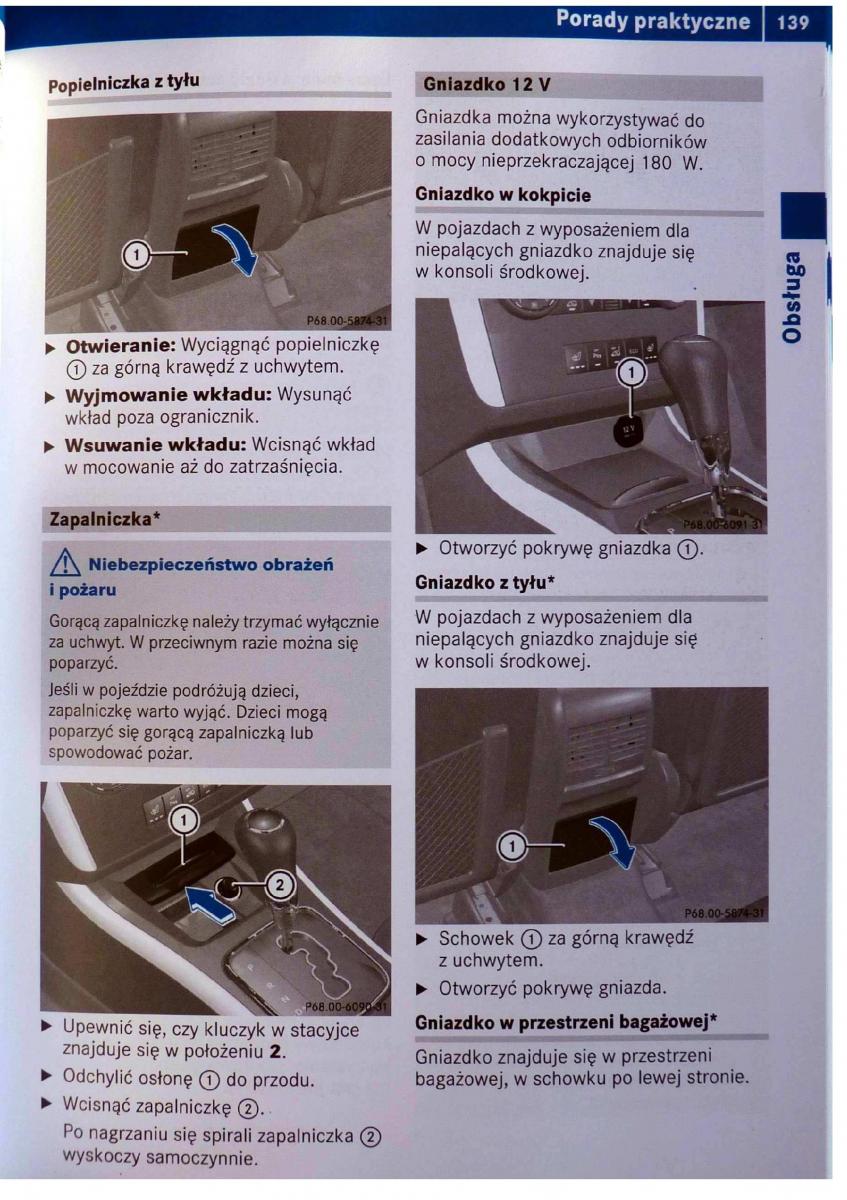 Mercedes Benz B Class W245 instrukcja obslugi / page 140