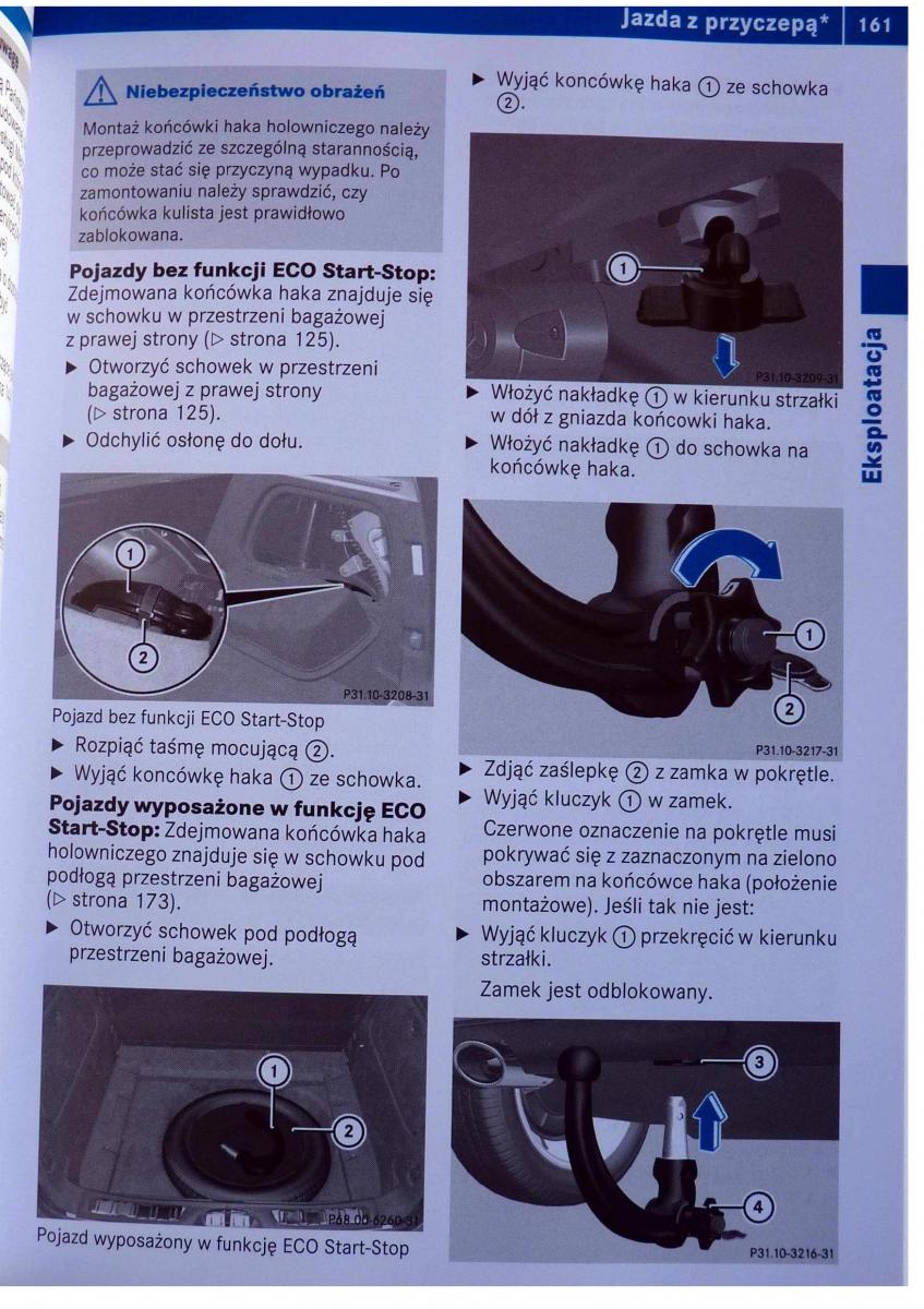 Mercedes Benz B Class W245 instrukcja obslugi / page 162