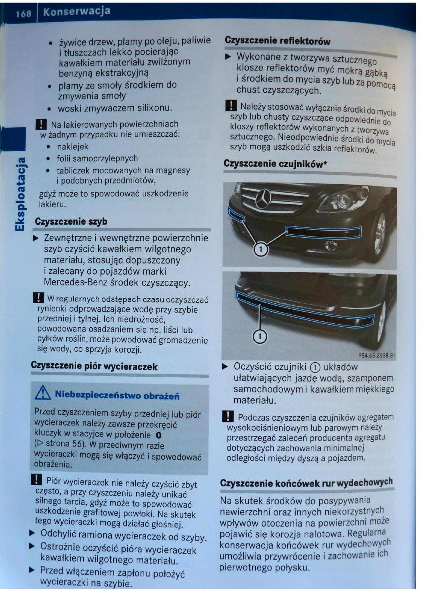 Mercedes Benz B Class W245 instrukcja obslugi / page 169