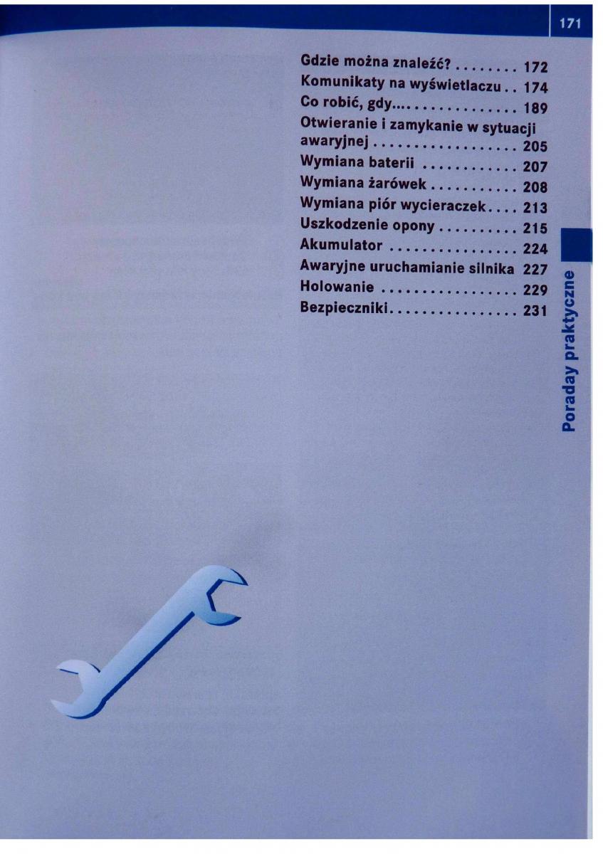 Mercedes Benz B Class W245 instrukcja obslugi / page 172