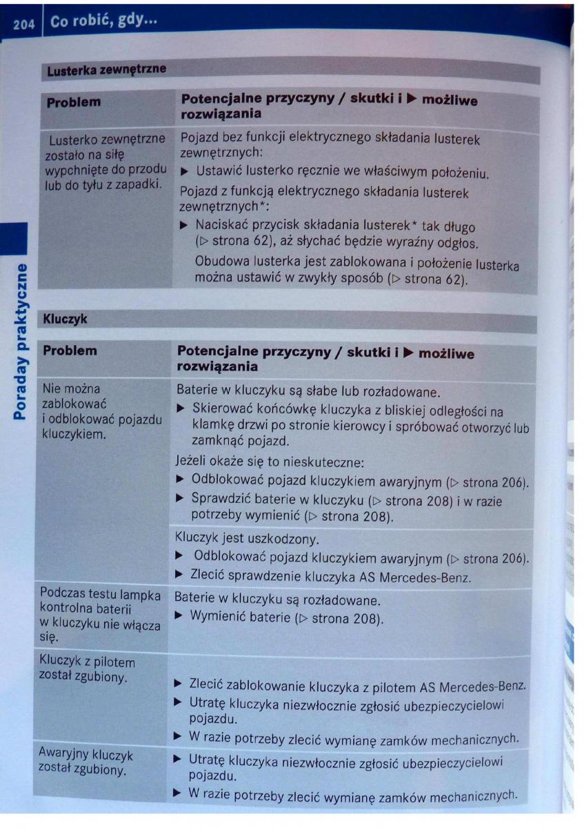 Mercedes Benz B Class W245 instrukcja obslugi / page 205