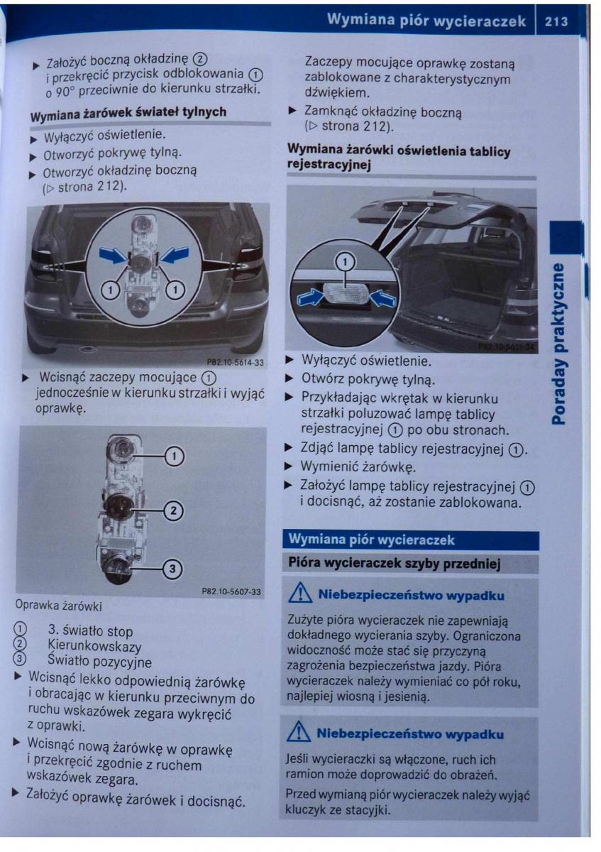 Mercedes Benz B Class W245 instrukcja obslugi / page 214