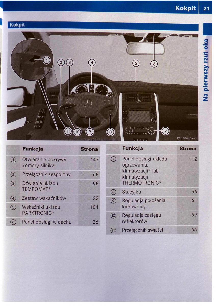 Mercedes Benz B Class W245 instrukcja obslugi / page 22