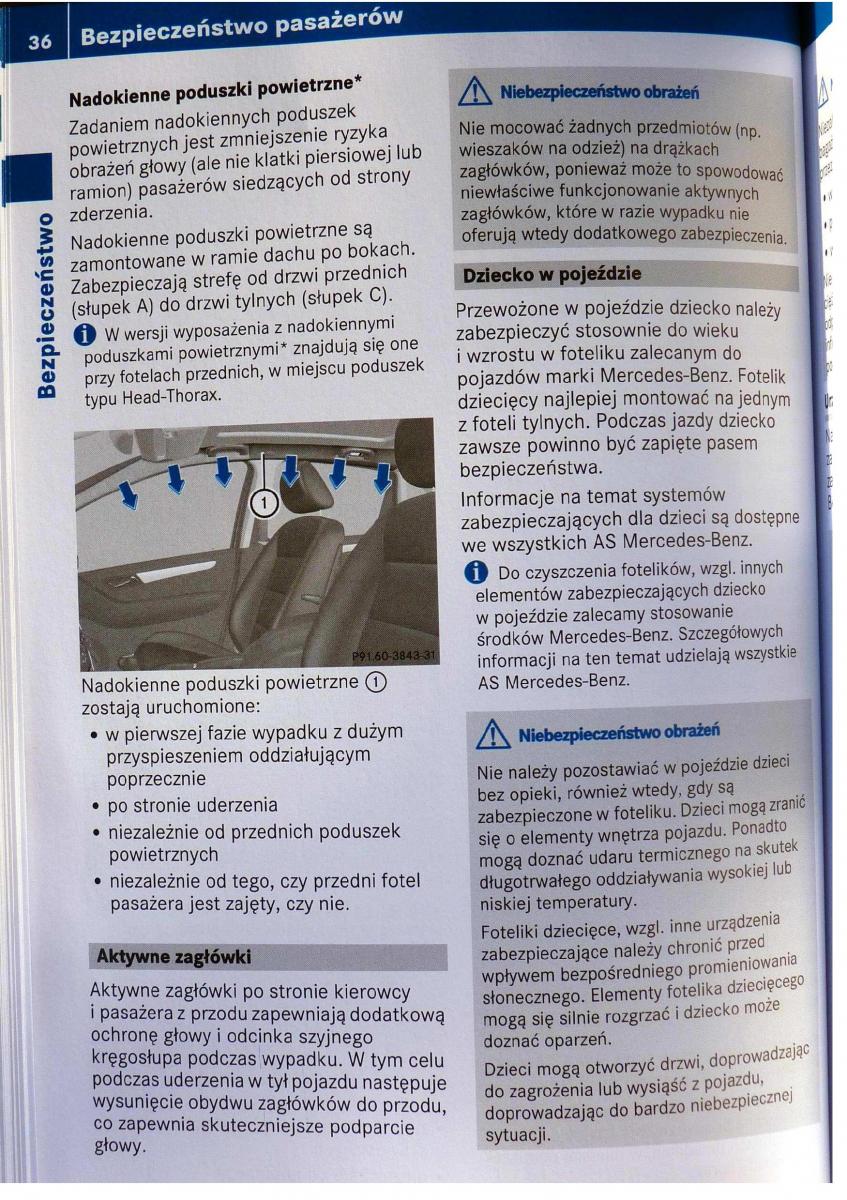 Mercedes Benz B Class W245 instrukcja obslugi / page 37