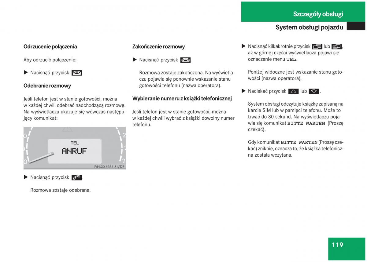 Mercedes Benz S Class W220 instrukcja obslugi / page 114