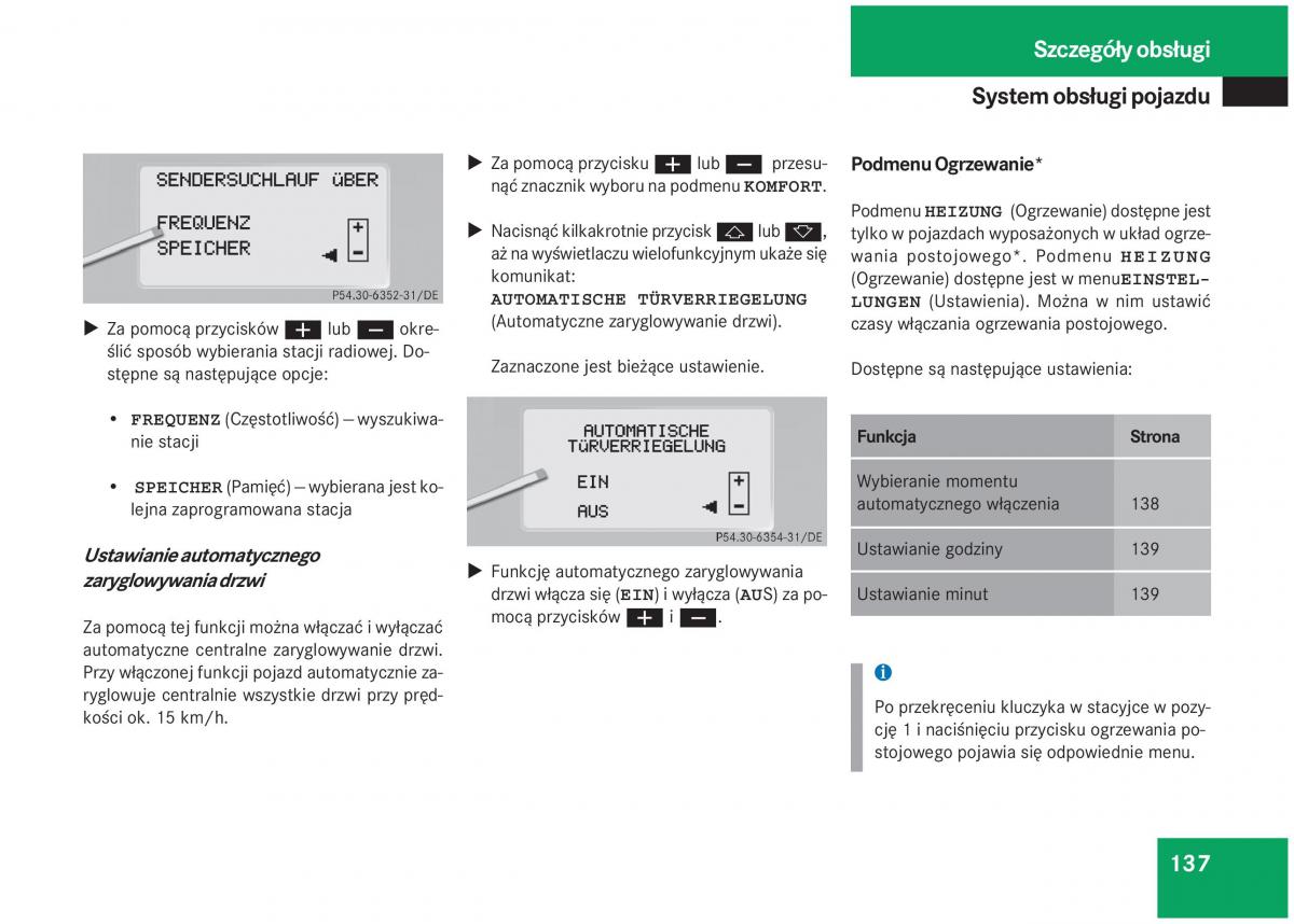 Mercedes Benz S Class W220 instrukcja obslugi / page 132