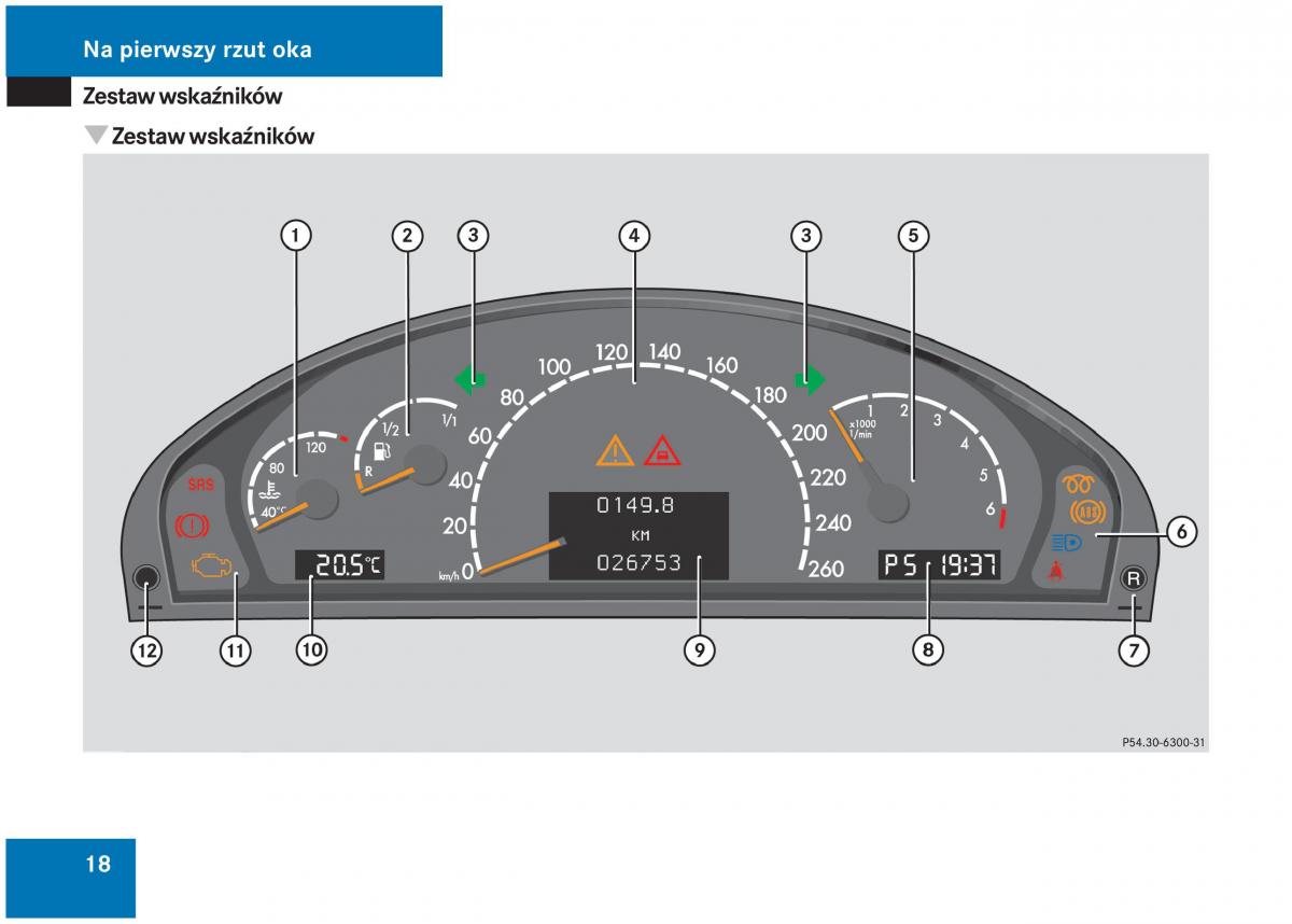 Mercedes Benz S Class W220 instrukcja obslugi / page 15