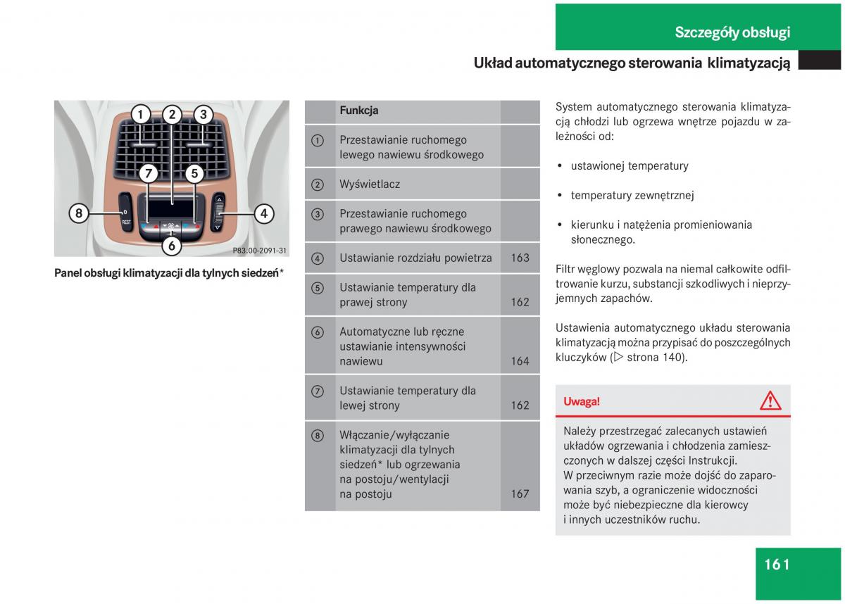 Mercedes Benz S Class W220 instrukcja obslugi / page 156