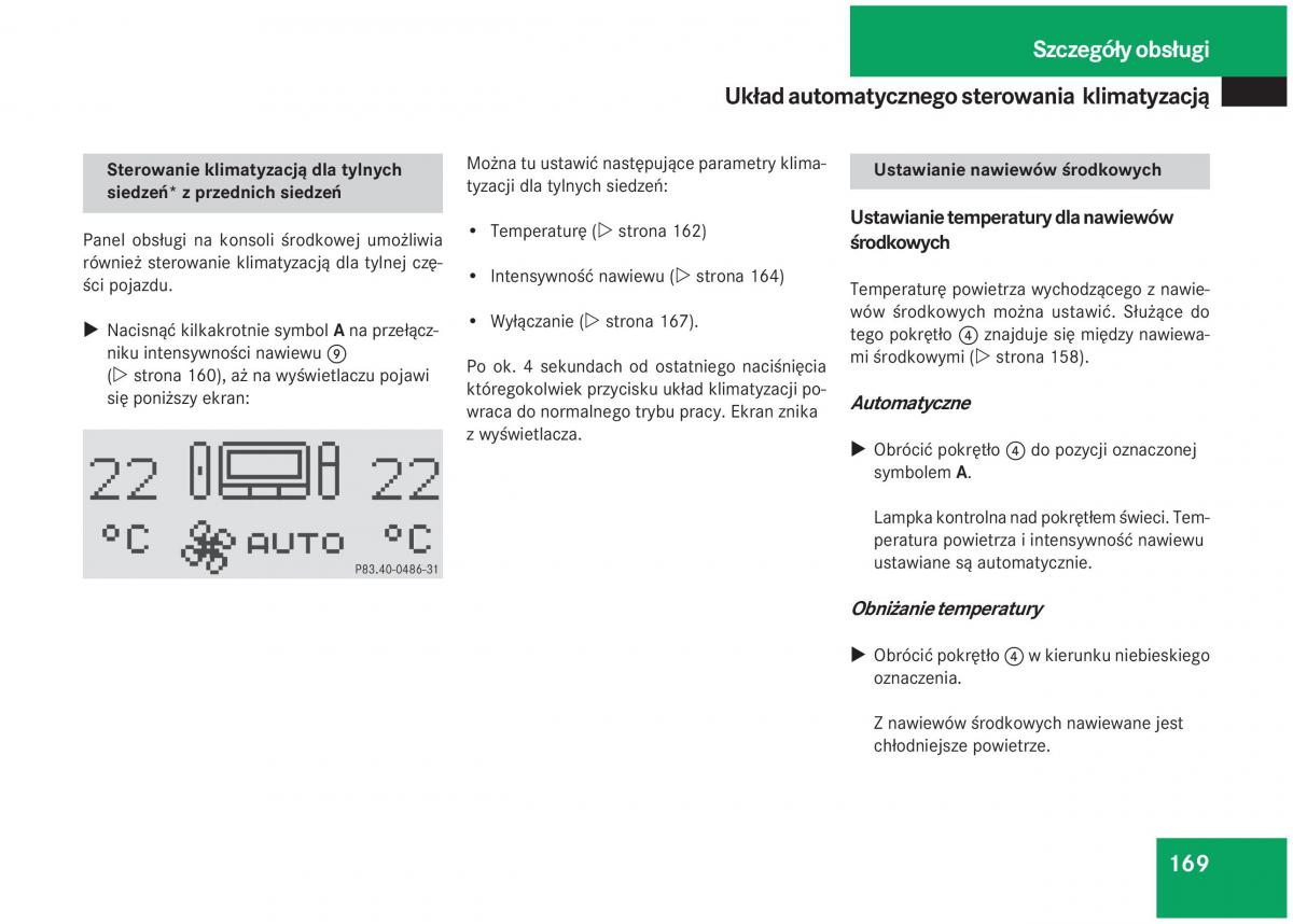 Mercedes Benz S Class W220 instrukcja obslugi / page 164