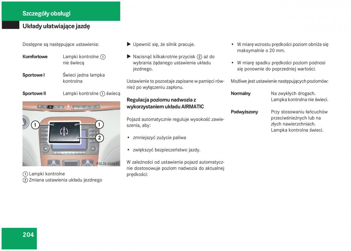 Mercedes Benz S Class W220 instrukcja obslugi / page 199