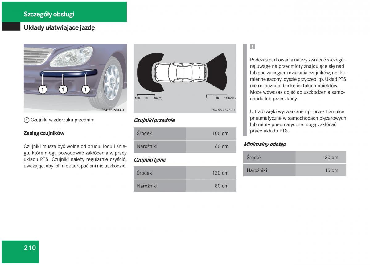 Mercedes Benz S Class W220 instrukcja obslugi / page 205