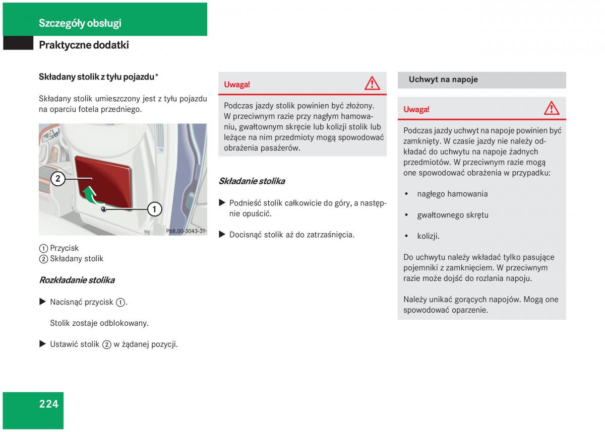 Mercedes Benz S Class W220 instrukcja obslugi / page 219