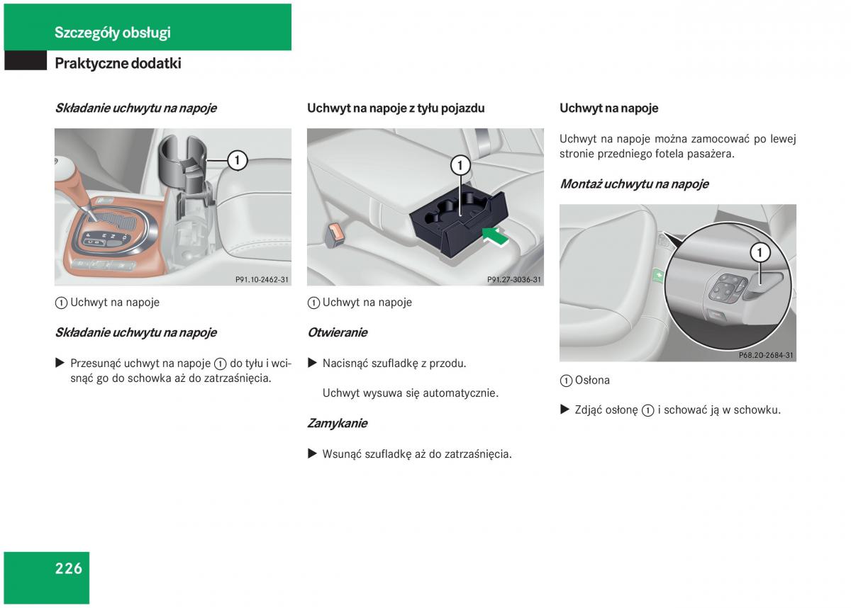 Mercedes Benz S Class W220 instrukcja obslugi / page 221