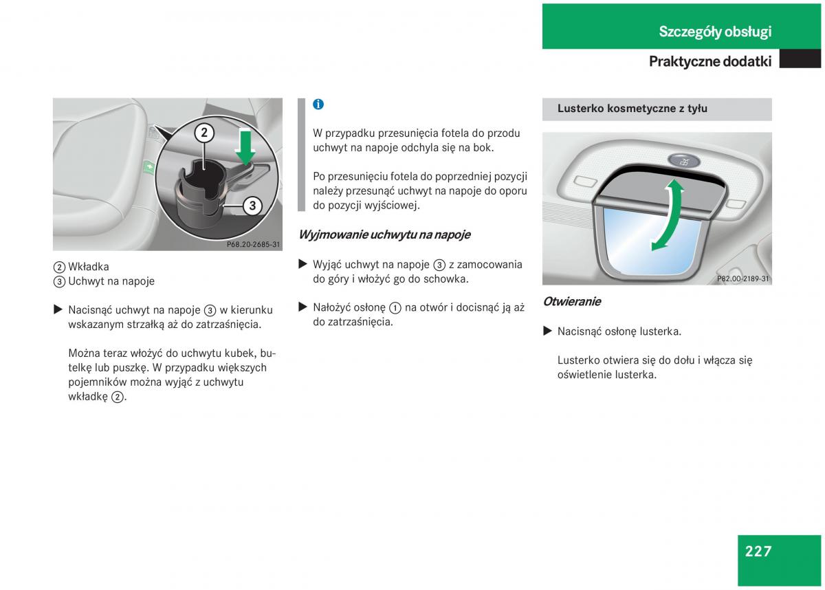 Mercedes Benz S Class W220 instrukcja obslugi / page 222