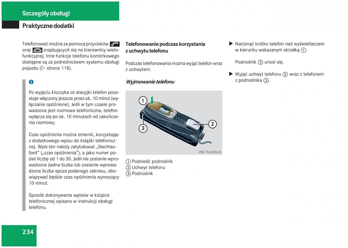 Mercedes Benz S Class W220 instrukcja obslugi / page 229