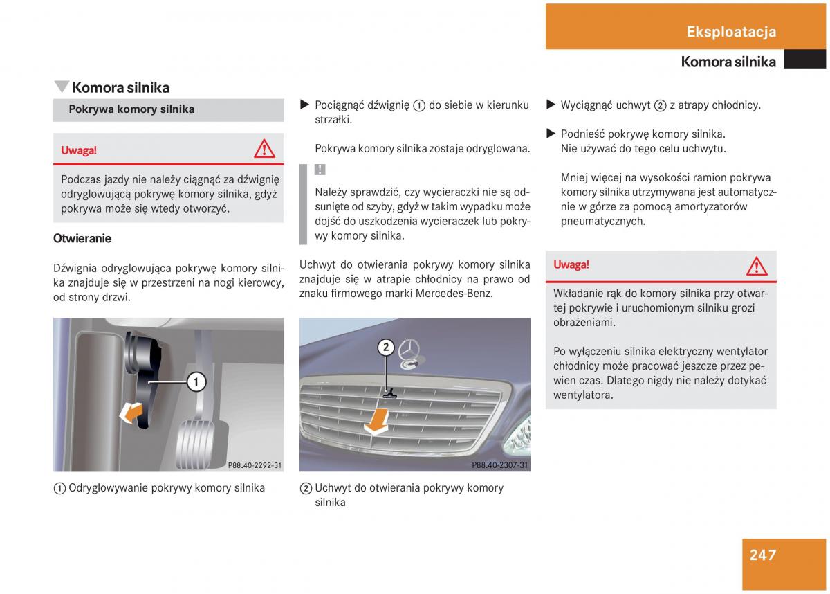 Mercedes Benz S Class W220 instrukcja obslugi / page 242