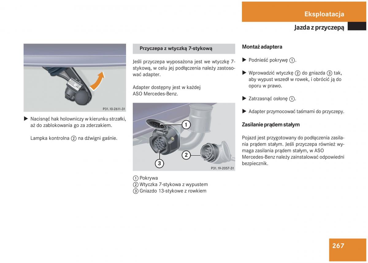 Mercedes Benz S Class W220 instrukcja obslugi / page 262