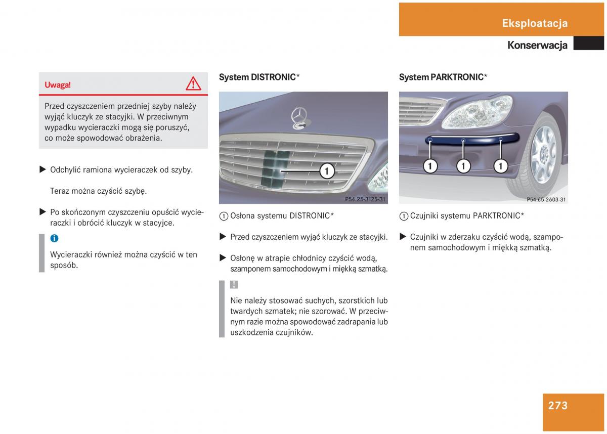 Mercedes Benz S Class W220 instrukcja obslugi / page 268