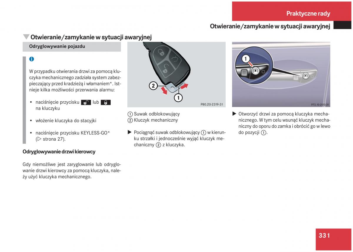 Mercedes Benz S Class W220 instrukcja obslugi / page 326