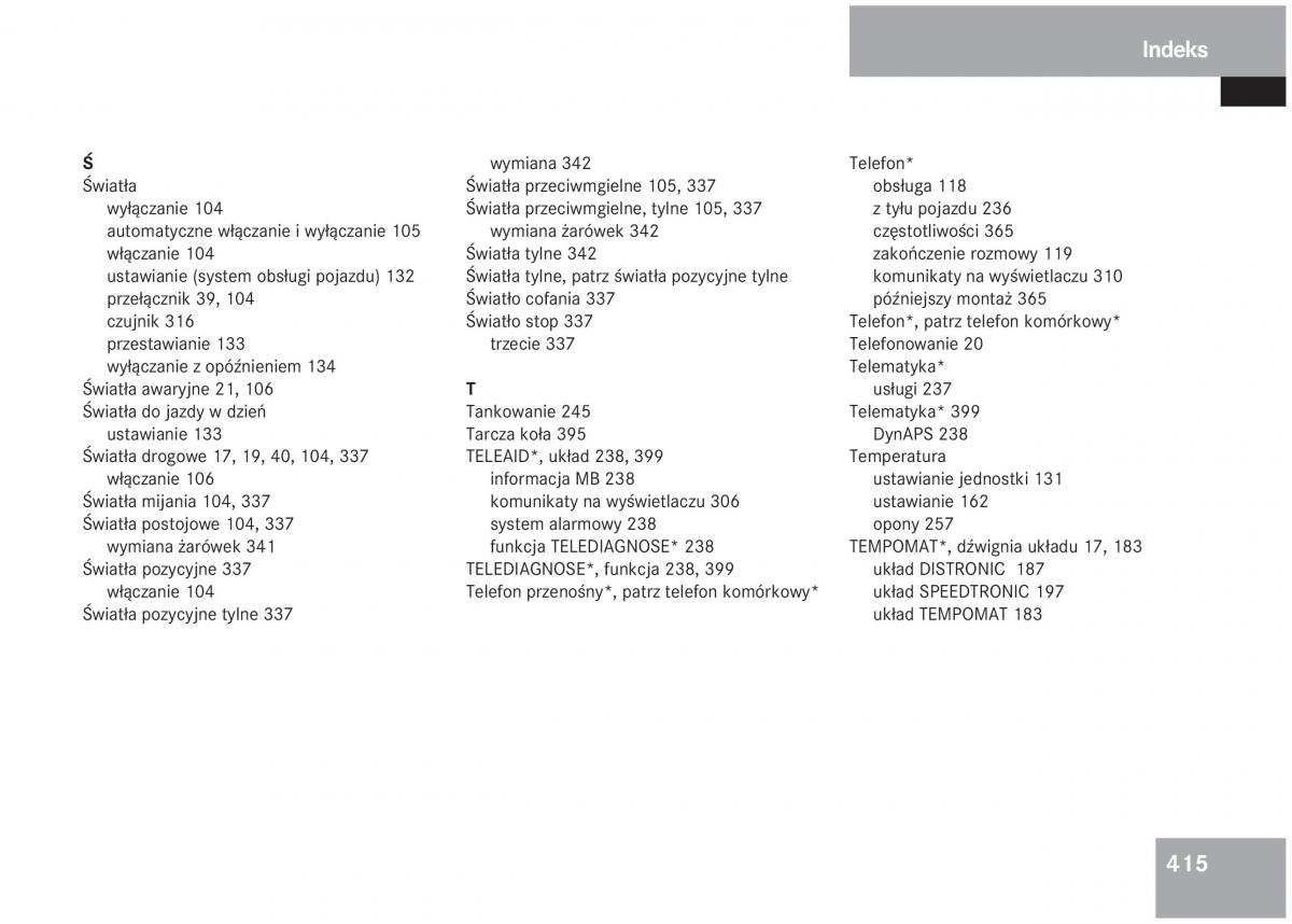 Mercedes Benz S Class W220 instrukcja obslugi / page 409