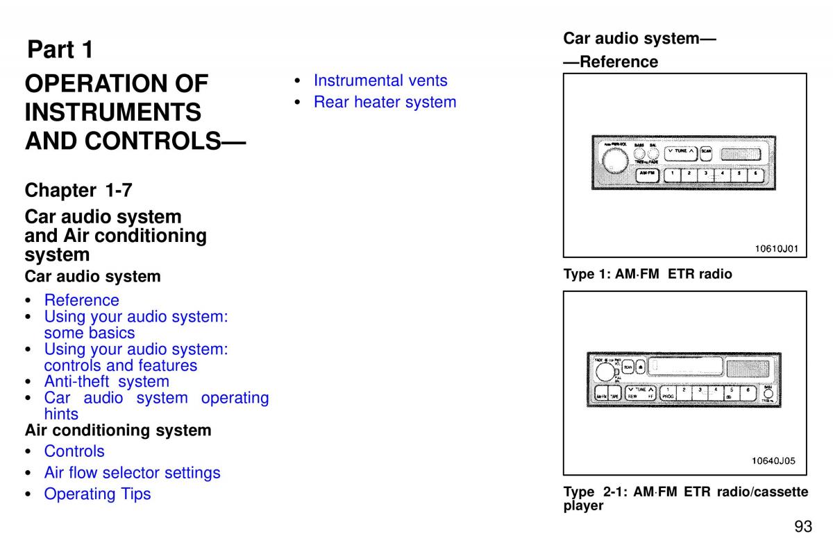 Toyota 4Runner 3 III N180 owners manual / page 90