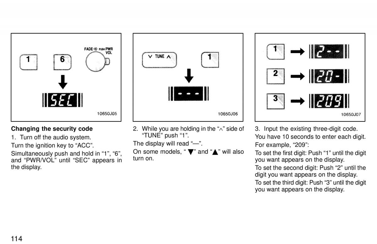 Toyota 4Runner 3 III N180 owners manual / page 111