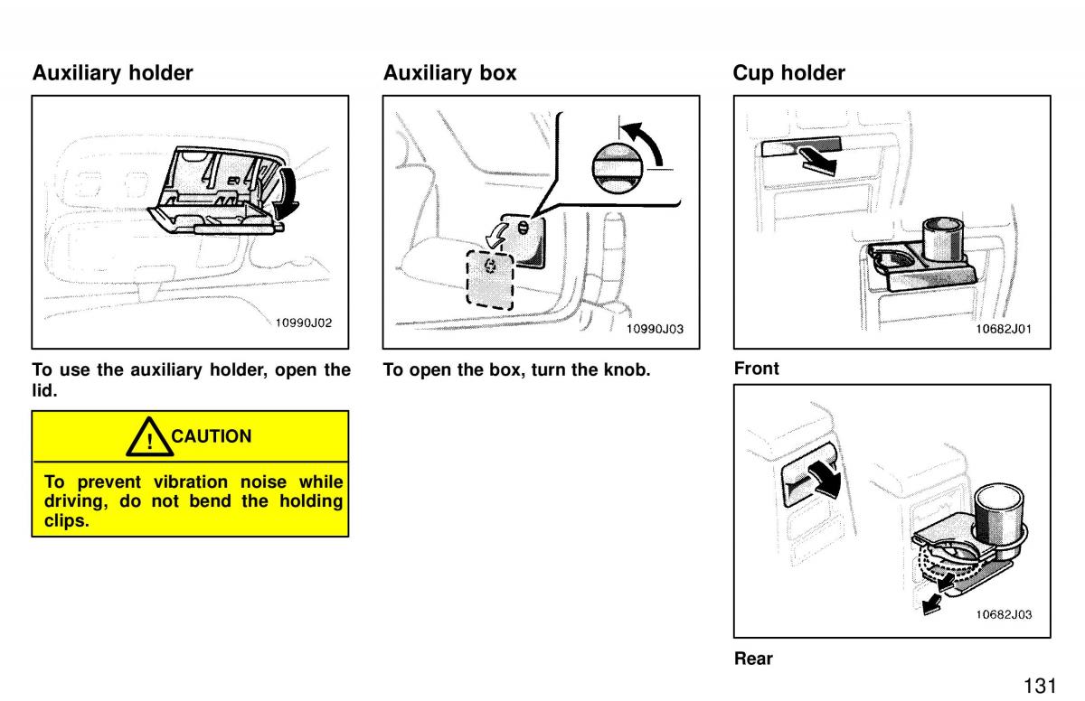 Toyota 4Runner 3 III N180 owners manual / page 128