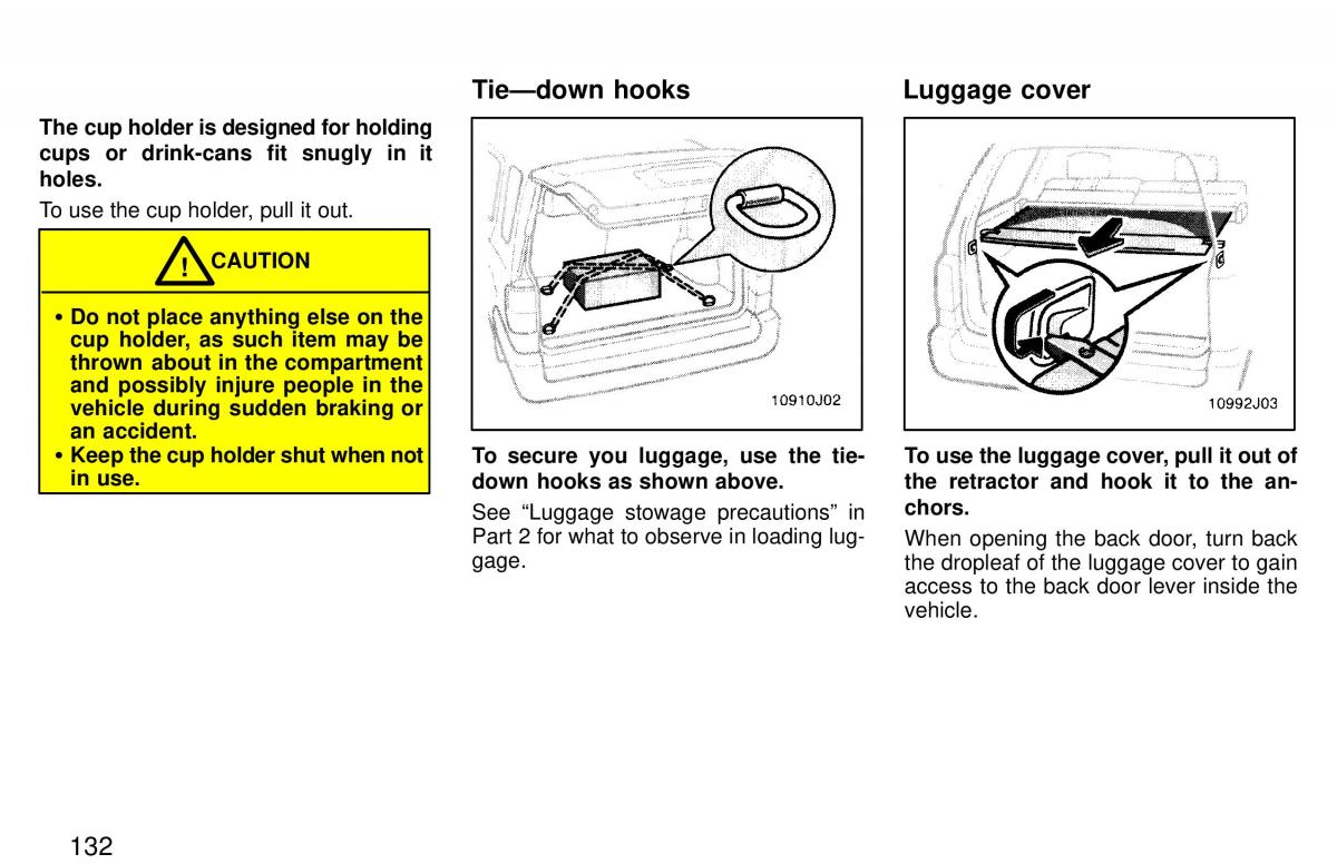 Toyota 4Runner 3 III N180 owners manual / page 129